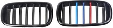 Sport Color Piano Gloss Black Front Bumper Grille Fits 14-18 F15 F16 X5 X6 X5M