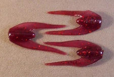 Vintage WAZP 2 1/4 in. Swimming Soft Body Jigging Spoon / Grub / Jig Trailer