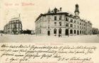 Carte SWITZERLAND greeting from WINTERTHUR post office building and Bahnhofstrasse WINTERTHOUR