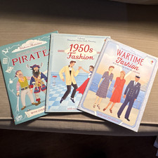 Usborne Sticker Dressing Books. 3 books total, never used (all stickers present)