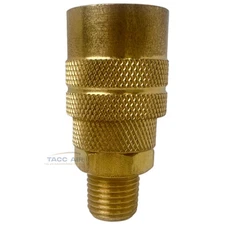 Industrial M style Air Compressor Quick Connect Coupler 1/4" NPT Male Brass