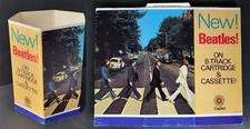 Beatles VERY RARE 1969 ABBEY ROAD 8-TRACK /CASSETTE TAPES PROMOTIONAL DISPLAY!