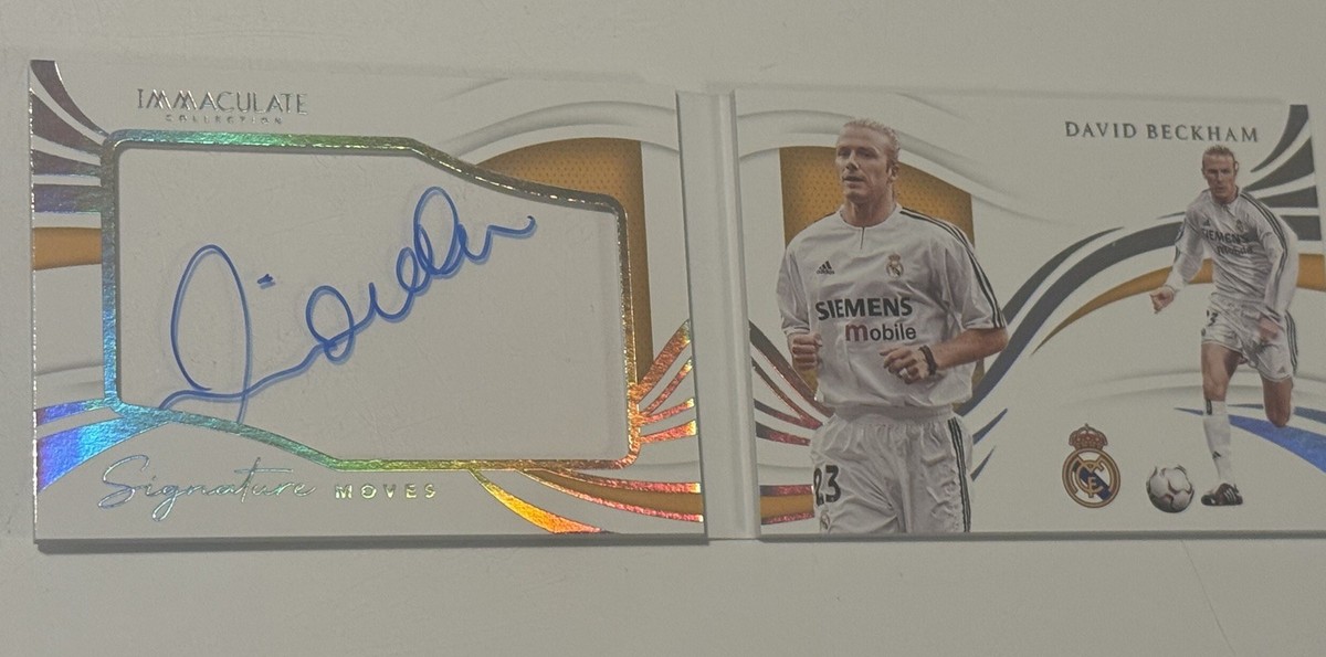 David Beckham - 2021 Panini Immaculate Signature Moves 14/25