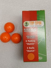 Top Spin 3 palline "Match" arancioni subbuteo