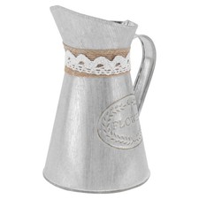 Rustic Decor Creative Iron Art Vase Retro Photo Props Display Flower Bucket