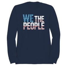 We The People American Flag Patriotic Women's Sweatshirt