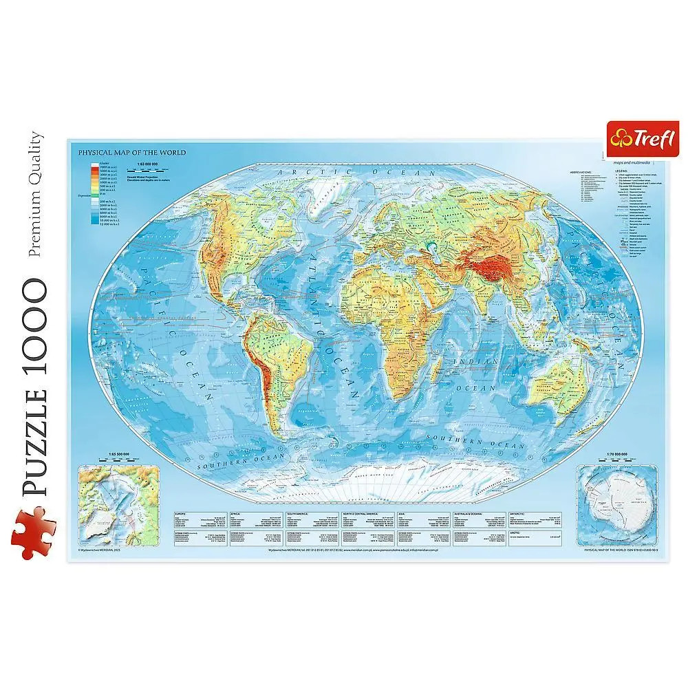 Puzzles - 1000 - Physische Weltkarte | Deutsch | Spiel | 2020 | Trefl SA - Bild 11
