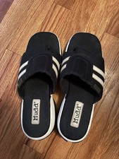 Y2K Vintage Navy Mudd Sporty Platform Slide On Sandals