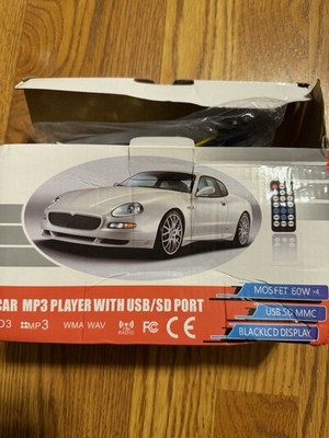 JSD-520 Car MP3 Player Bluetooth Ready USB SD FM Radio Black LCD Remote Control
