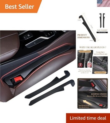 Car Seat Gap Filler 2 Pack - One Second Embedded Car Seat Crack Gap Filler fo...