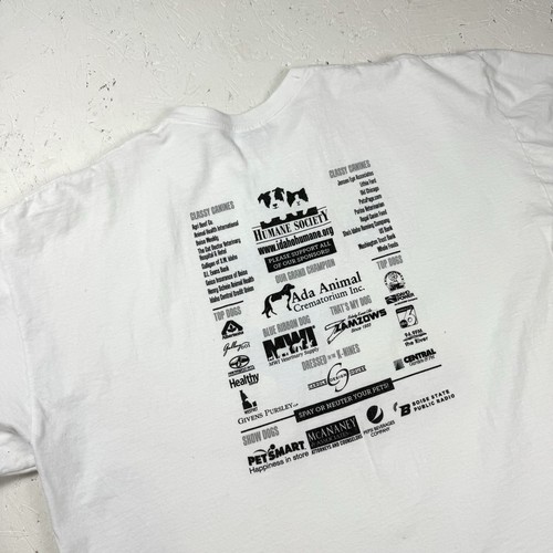 Gildan ‘See Spot Walk’ Annual Dog Walk Festival T-shirt Size 2XL White Dachshund - Picture 3 of 7