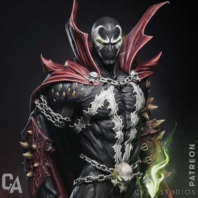 Spawn unbemalter Modellbausatz - 3D gedruckte Resin Figur - Maßstab 1:10
