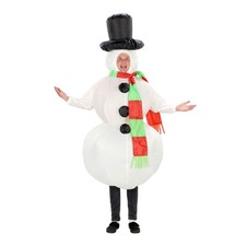 Costume Gonflable De Bonhomme De Neige Taille Unique