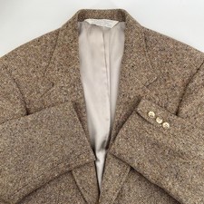Vintage Lands End Blazer Mens 41 Classic Tweed Teacher Retro Grandpa