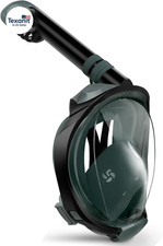 G2 Full Face Snorkel Mask with Latest Dry Top System,Foldable 180 Degree Panoram
