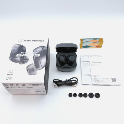 audio-technica ATH-CKS50TW Wireless Earphones Black Charging Case Japan