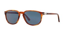 Gafas de sol cuadradas Persol PO3019S, Terra Di Siena/azul cristal, 52 mm
