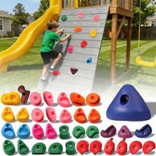 36 PCS Rock Climbing Holds for Kids,Rock Climbing Wall Grips Climbing Rocks W...