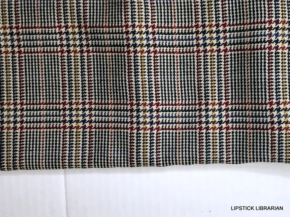 Falda escocesa falda escocesa tela a cuadros de lana una yarda tweed 60" de ancho en muy buena condición Glen Garnock Foto 2 de 4