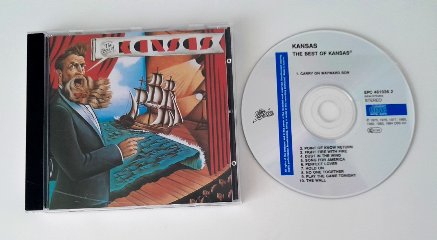 KANSAS - THE BEST OF KANSAS 1989 DIGITALLY REMASTERED REISSUE CD