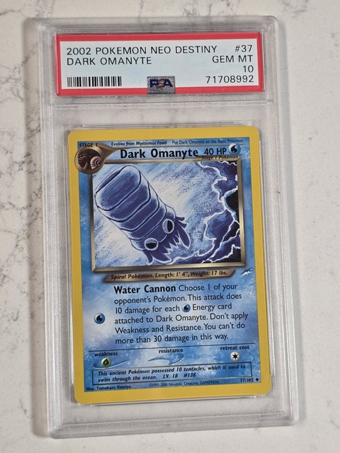 Dark Omanyte #37 (Neo Destiny (2002))