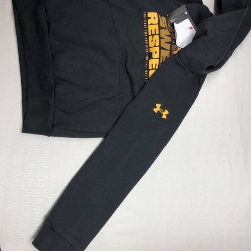 Under Armour Boys Project Rock Blood Sweat Respect Pullover Hoodie YOUTH X-SMALL - Picture 9 of 9