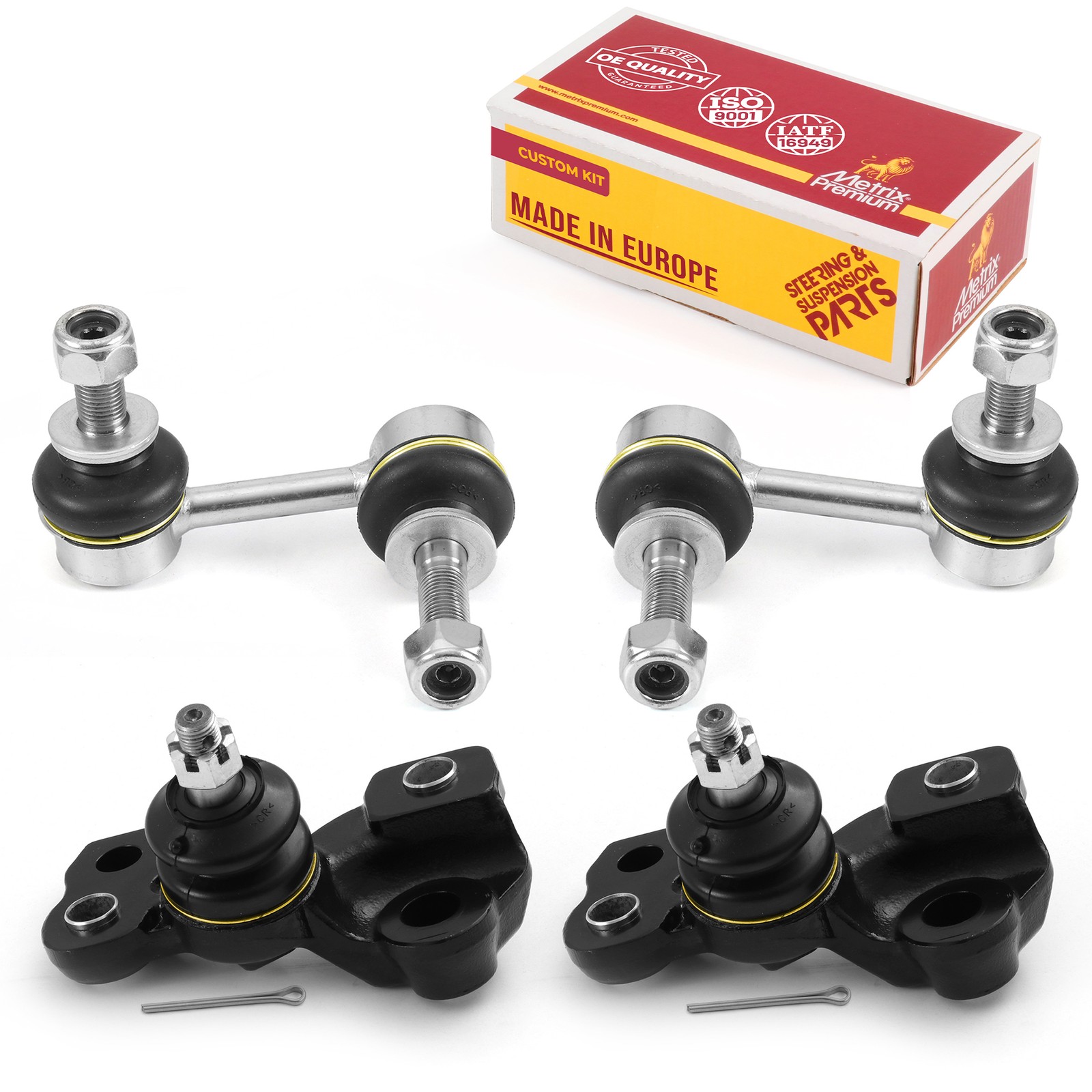 Front Sway Bar & Lower Ball Joint Kit for 2008-2016 Lexus LS600h 09-17 LS460 AWD