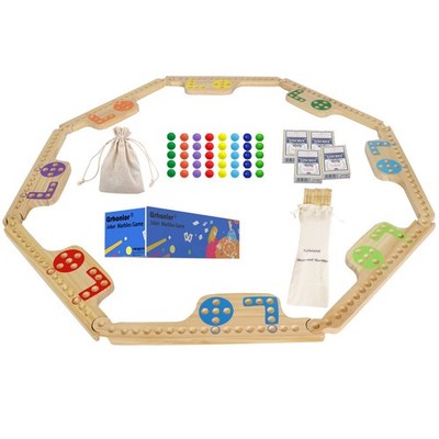 Marbles and Jokers Board Game Pegs and Jokers Real Solid Wood (Pine) Game Boa...
