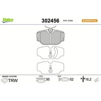 Valeo 302456 Bremsbelagsatz FüR Land Rover Discovery Range P38A L318