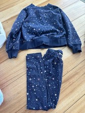 Hanna Andersson Holiday French Terry Sweatshirt And Leggings 6-7T