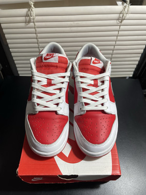 Nike Dunk Low Retro 9.5 レッド/ホワイト NIKE ナイキ ダンク ロー レトロ DUNK LOW RETRO team red/team