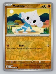 Meditite 110/198 Reverse Holo Scarlet & Violet Base Set