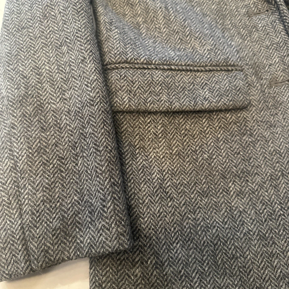 Blazer J.Crew Sommerset en grafito lana inglesa espiga para mujer 2 Foto 3 de 4