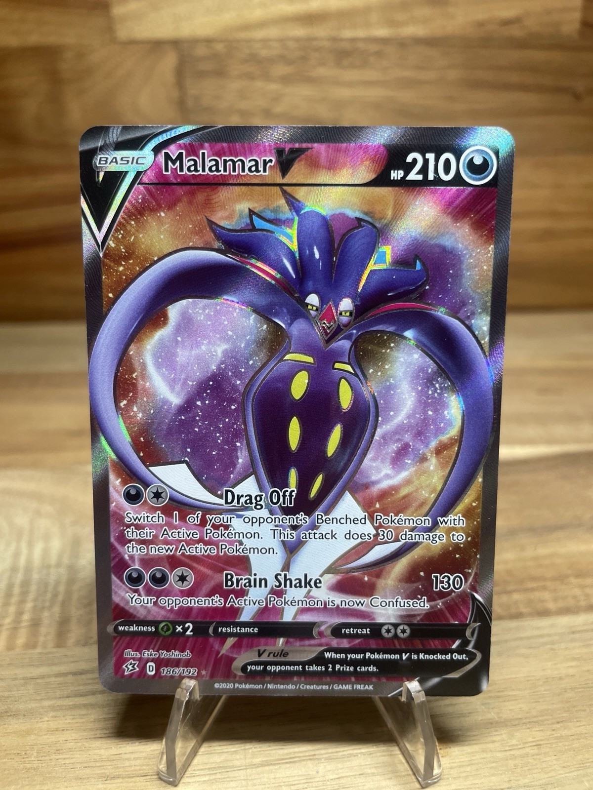 Malamar V (Full Art) 186/192 Swsh02: Rebel Clash Holo