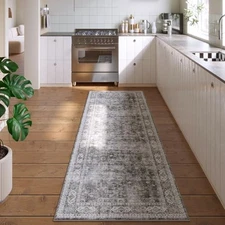Runner Rug Hallway Runner Rug Washable Kitchen Runner Rugs with Rubber Backing 