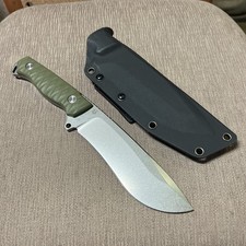 MIB Large "Blackfox Knives" Golem, D2 Steel, Italy, Micarta Handle, Kydex Sheath