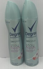 Degree Antiperspirant Deodorant White Flowers  Lychee Scent 3.8 Oz  2 Pack