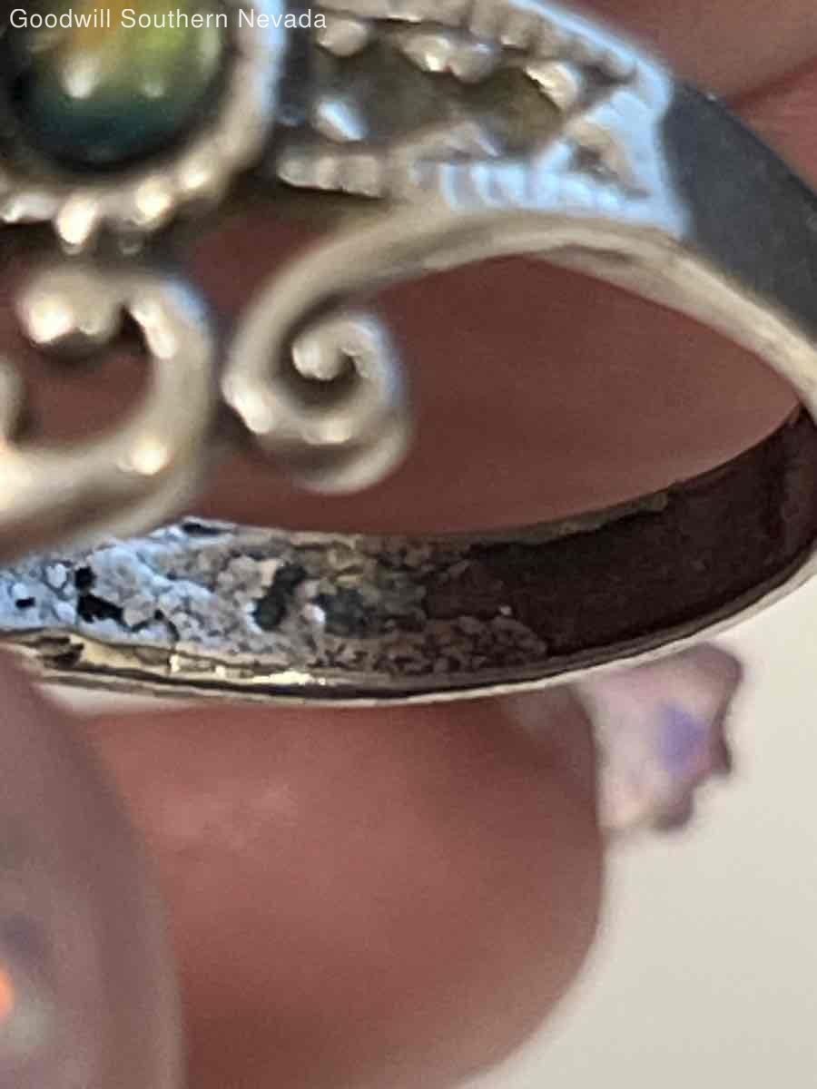 Rectangular Abalone Ring - Size 7 - image 5