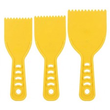 shuielai Adhesive Spreader Plastic Notch Trowel With Handle,3 Sizes Notched...