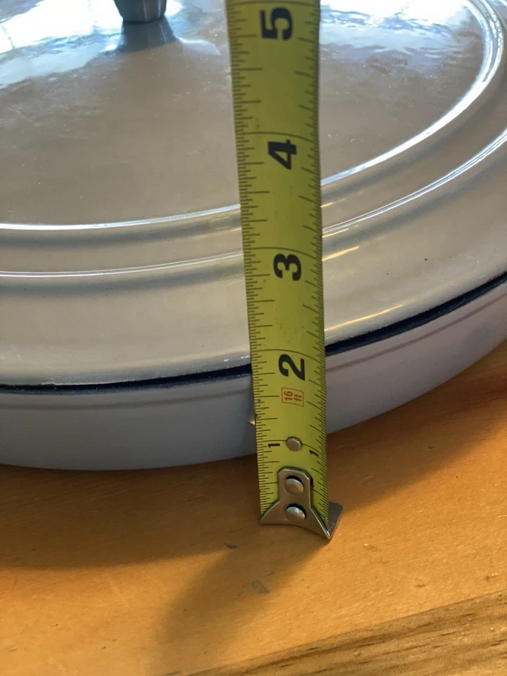 COOKS ESSENTIALS Cast Iron Grey Enamel 12” Double Handle Skillet with Lid - Image 3 of 4