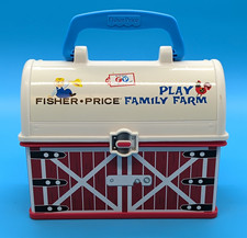 Fisher-Price Play Family Farm Barn Carry Case Storage Box w/ Handle