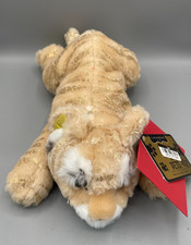 FAO Schwarz Adopt a Pets Gold Edition Lying Tiger 15" Stuffed Animal