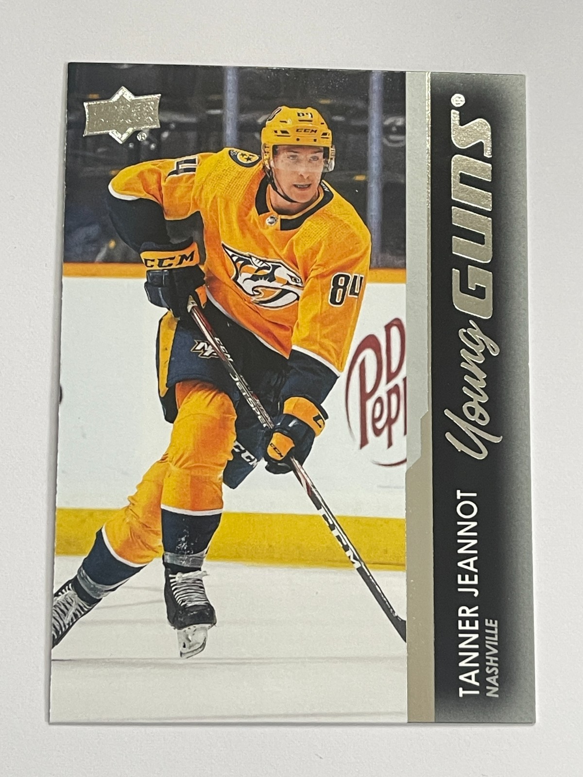 2021-22 Upper Deck Series 1 Predators Tanner Jeannot Young Guns Rookie #222