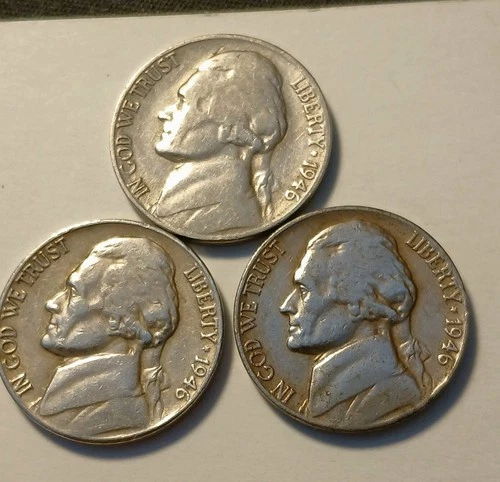 1946 s-d-p nickels
