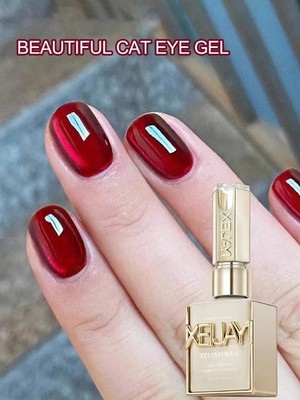 15 ml Red Cat Eye Gel Polish Magnetic Wine Red UV LED Soak Off Nagelgel