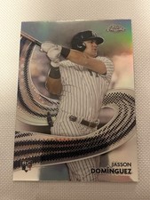 2024 Topps Chrome Jason Dominguez Strokes Rookie Card. rookie card picture