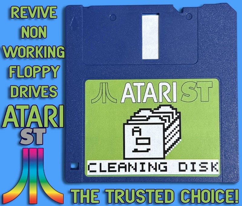 3.5 FLOPPY DISK DRIVE CLEANER - ATARI ST - REVIVE NON WORKING FLOPPY DRIVES!