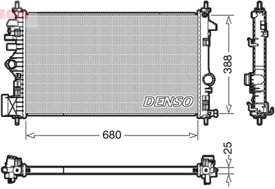 DENSO Motorkühler Wasserkühler DRM20109 für CHEVROLET INSIGNIA OPEL Sports G09