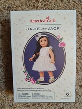 AMERICAN GIRL JANIE  JACK SPARKLY CREAM CELEBRATION DRESS BNIB  PRETTY 