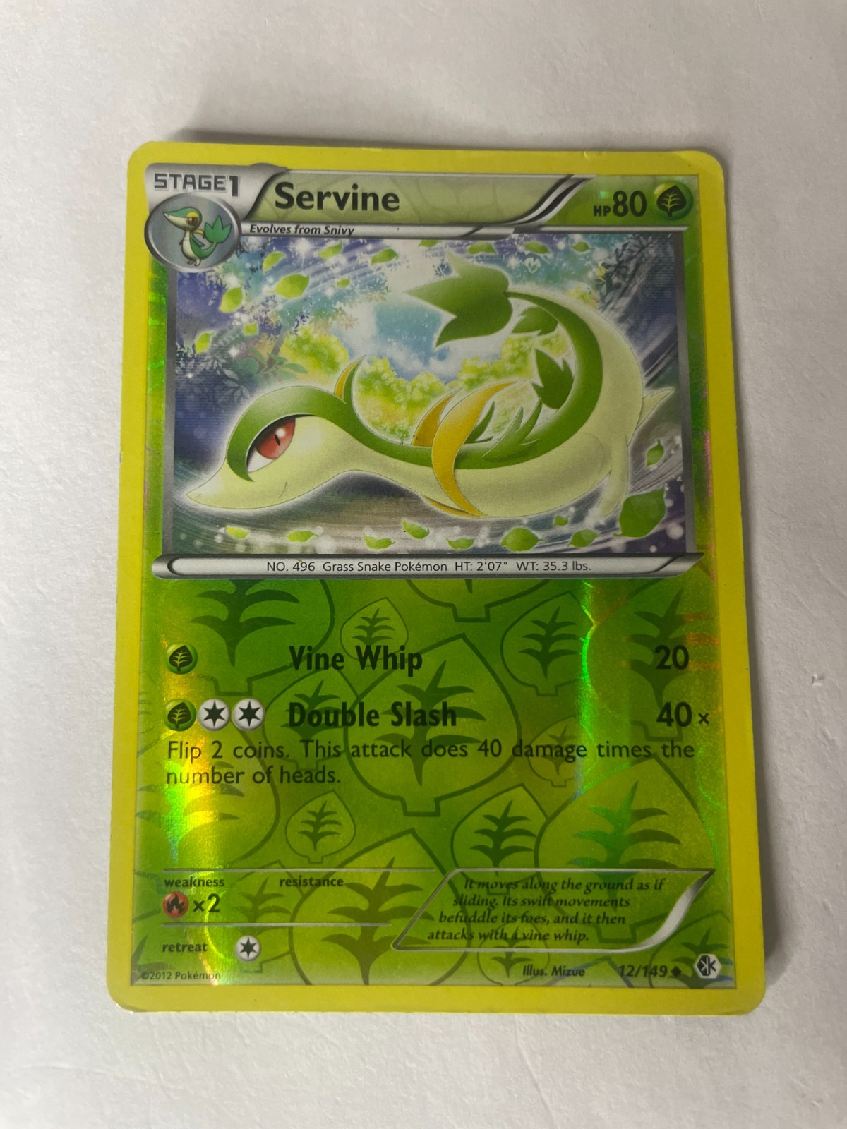 Servine 12/149 Boundaries Crossed Reverse Holo MP FREE SHIPPING